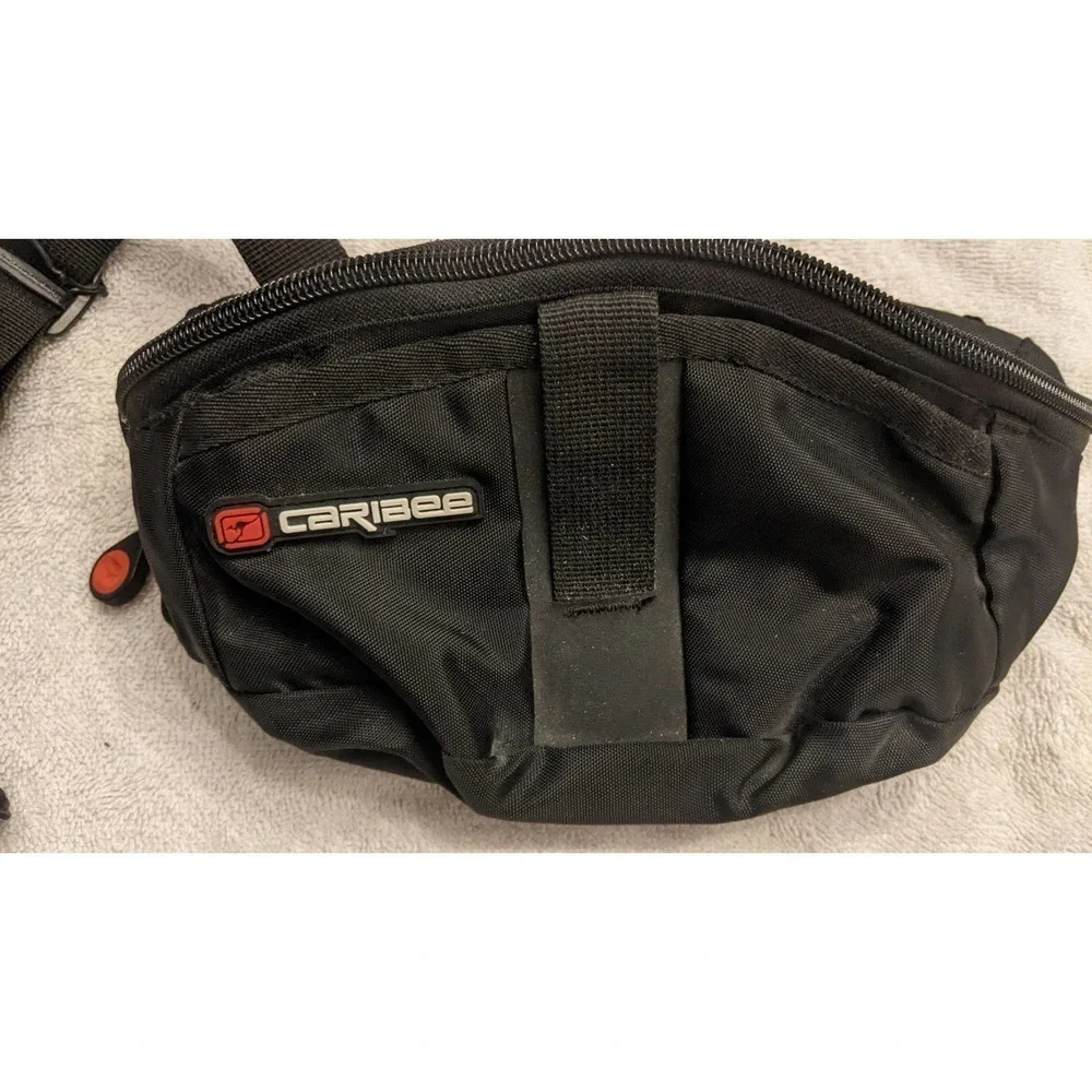 Caribee Compact Travel Waist Pack, Moonlite, Black, 90s, Vintage, Hiking